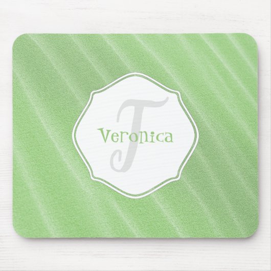 Groen zand ripples - Aangepaste Muismat (Voorkant)