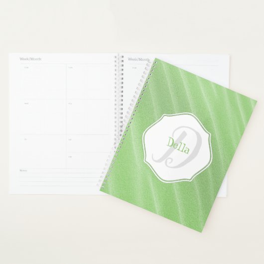 Groen zand ripples - Aangepaste planner (Display)