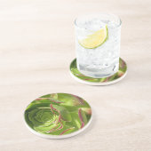 Groen Zandsteen Onderzetter (Zijkant)