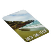 Groen Zandstrand Hawaii Reizen Magneet (Rechterzijde)