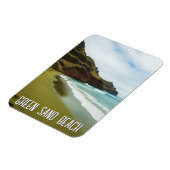Groen Zandstrand Hawaii Reizen Magneet (Linkerzijde)