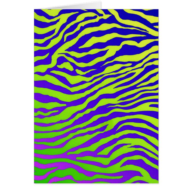 Groen Zebra (portret) (Voorkant)