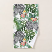 Groen Zebra Tropisch Trendy Fabulous Pattern Bad Handdoek (Handdoek)