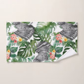 Groen Zebra Tropisch Trendy Fabulous Pattern Bad Handdoek (Handdoek)