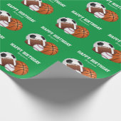 Groen zedenavontuurpapier cadeaupapier (Hoek)