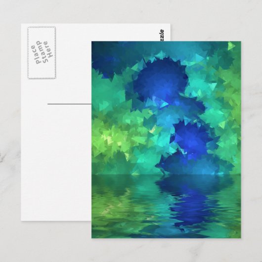 Groen Zee Briefkaart (Voorkant / Achterkant)