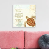 Groen Zee Kuststrand - 1 Corinthians 13 Canvas Afdruk (Insitu (Woonkamer))