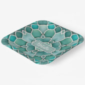 Groen zee - Ocean, Beach of Undersea Thema Papieren Bordje (Gebogen)