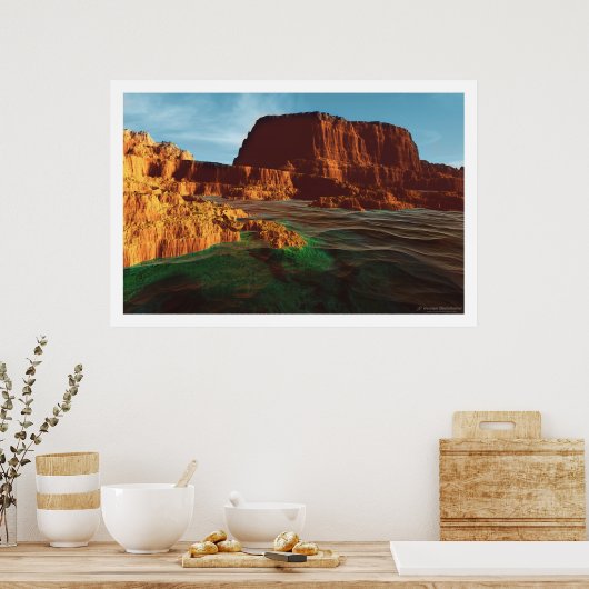 Groen Zee Poster (Keuken)