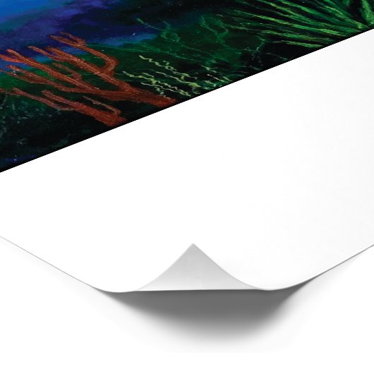 Groen Zee - Poster afdrukken (Hoek)