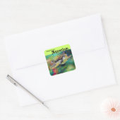 Groen Zee Schildpad Aquarium Ondersteuning Sticker (Envelop)