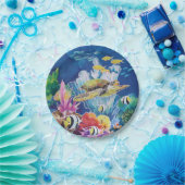 Groen Zee schildpad Bord Tropische oceaanvis (Feest)