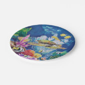 Groen Zee schildpad Bord Tropische oceaanvis (Gekanteld)