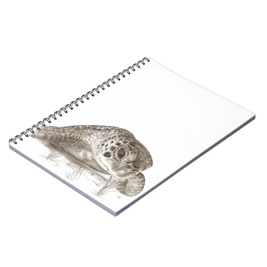 Groen Zee schildpad Notitieboek (Linkerzijde)