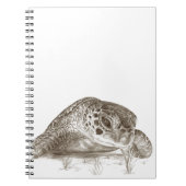 Groen Zee schildpad Notitieboek (Voorkant)