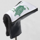 Groen Zee Schildpad Persoonlijk Golfheadcover (3/4 voorkant)