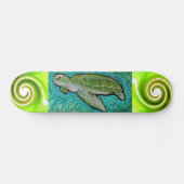 Groen Zee schildpad Skateboard (Horizontaal)