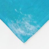 Groen Zee schildpad zwemt over koraalrif |Hawaii Fleece Deken (Hoek)