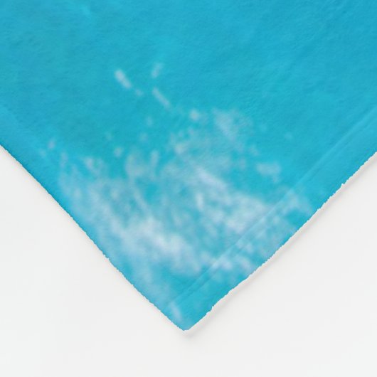 Groen Zee schildpad zwemt over koraalrif |Hawaii Fleece Deken (Hoek)