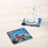 Groen Zee schildpad zwemt over koraalrif |Hawaii Kartonnen Onderzetters (Insitu)