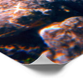 Groen Zee schildpad zwemt over koraalrif |Hawaii Poster (Hoek)