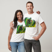 Groen Zee Schroef Abstract Kunstontwerp T-SHIRT Vi (Unisex)