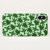 Groen Zee Turtle  Animal Patroon Case-Mate iPhone Case (Achterkant (horizontaal))