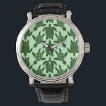 Groen Zee Turtle Animal Patroon Horloge<br><div class="desc">Een patroon van groene zeeen schildpadden. Geweldig voor iedereen die van wilde dieren of dieren houdt, de oceaan en reptielen. Achtergrondkleur kan worden aangepast door "Aanpassen —> Bewerken —> Achtergrond."</div>