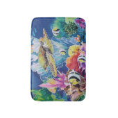Groen Zee Turtle Bath Mat Tropical Ocean Fish (Voorkant Verticaal)