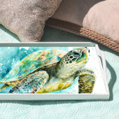 Groen Zee Turtle Decoupage Tissuepapier