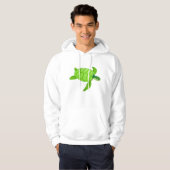Groen Zee Turtle Mannen Hoodie (Voorkant volledig)