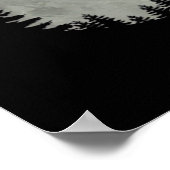 Groen Zee Turtle Ocean Turtle Howling Est Moon Poster (Hoek)