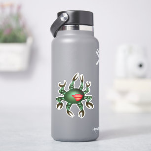 Groen zeedier met veel klauwen sticker