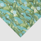 Groen zeegras oceaan bubbel tissuepapier (Detail)