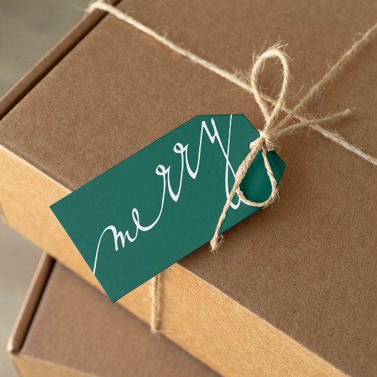 Groen Zeer Vrolijk Aangepaste Foto Kerstmis Cadeaulabel