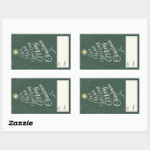 Groen Zeer Vrolijk Kerstboom Gift Voor Van Rechthoekige Sticker (Vel)