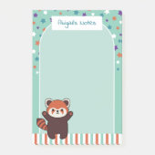 Groen Zeeschuim Boog Rode Panda Uw Notities Post-it® Notes (Voorkant)
