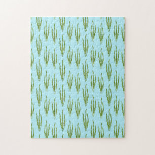 Groen zeewier Plant Natuur Lover Blauw water Legpuzzel