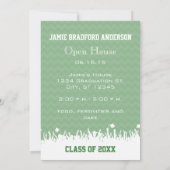 Groen Zig Zag Senior 3 Foto's Klasse van Aankondiging (Achterkant)