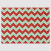 Groen zigzag-papier voor rood en mint tissuepapier (Voorkant)