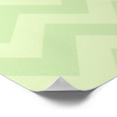 Groen ZigZag-patroon Poster (Hoek)