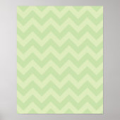 Groen ZigZag-patroon Poster (Voorkant)