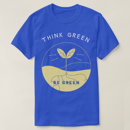 Groen zijn groene vernieuwingen milieuvriendelijk  t-shirt (Design voorkant)