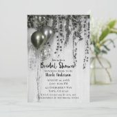 Groen zilver Metallic Balloons Ivy Vrijgezellenfee Kaart (Staand voorkant)