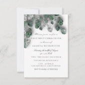 Groen zilverwit Eerste Heilige Communistische Krui Kaart (Voorkant)