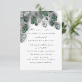 Groen zilverwit Eerste Heilige Communistische Krui Kaart (Staand voorkant)