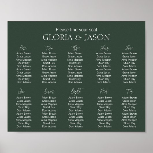 Groen zitrooster poster (Voorkant)