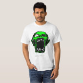 Groen Zombie T-shirt voor het schilderen (Voorkant volledig)