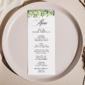 Groen Zomer Bestemming Diner Menu Kaart