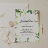 Groen Zomer Bestemming Repetitie Diner Kaart